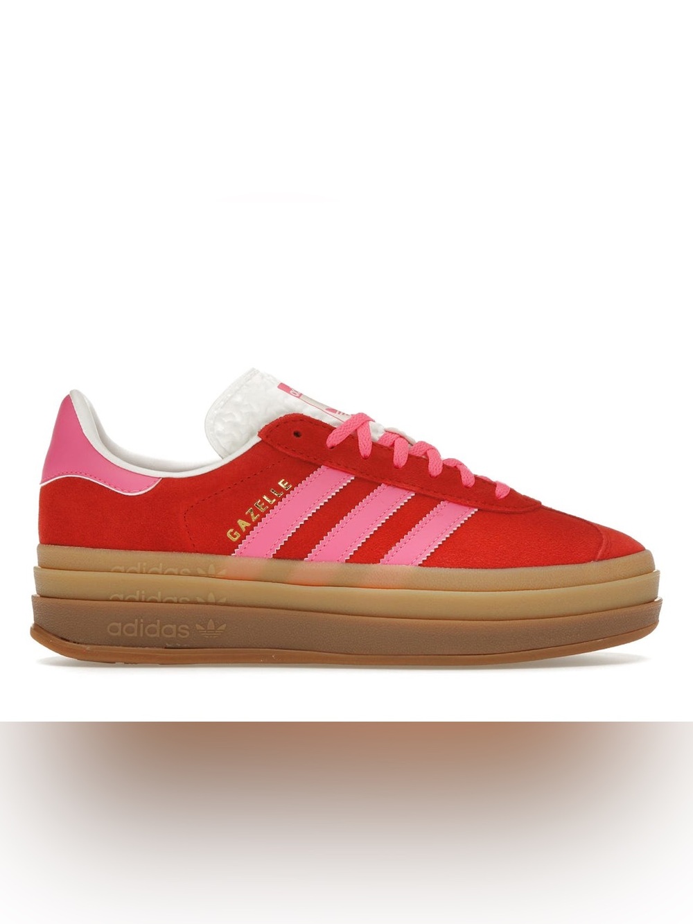 Adidas Gazelle Bold Collegiate Red Lucid Pink Women’s 6.5